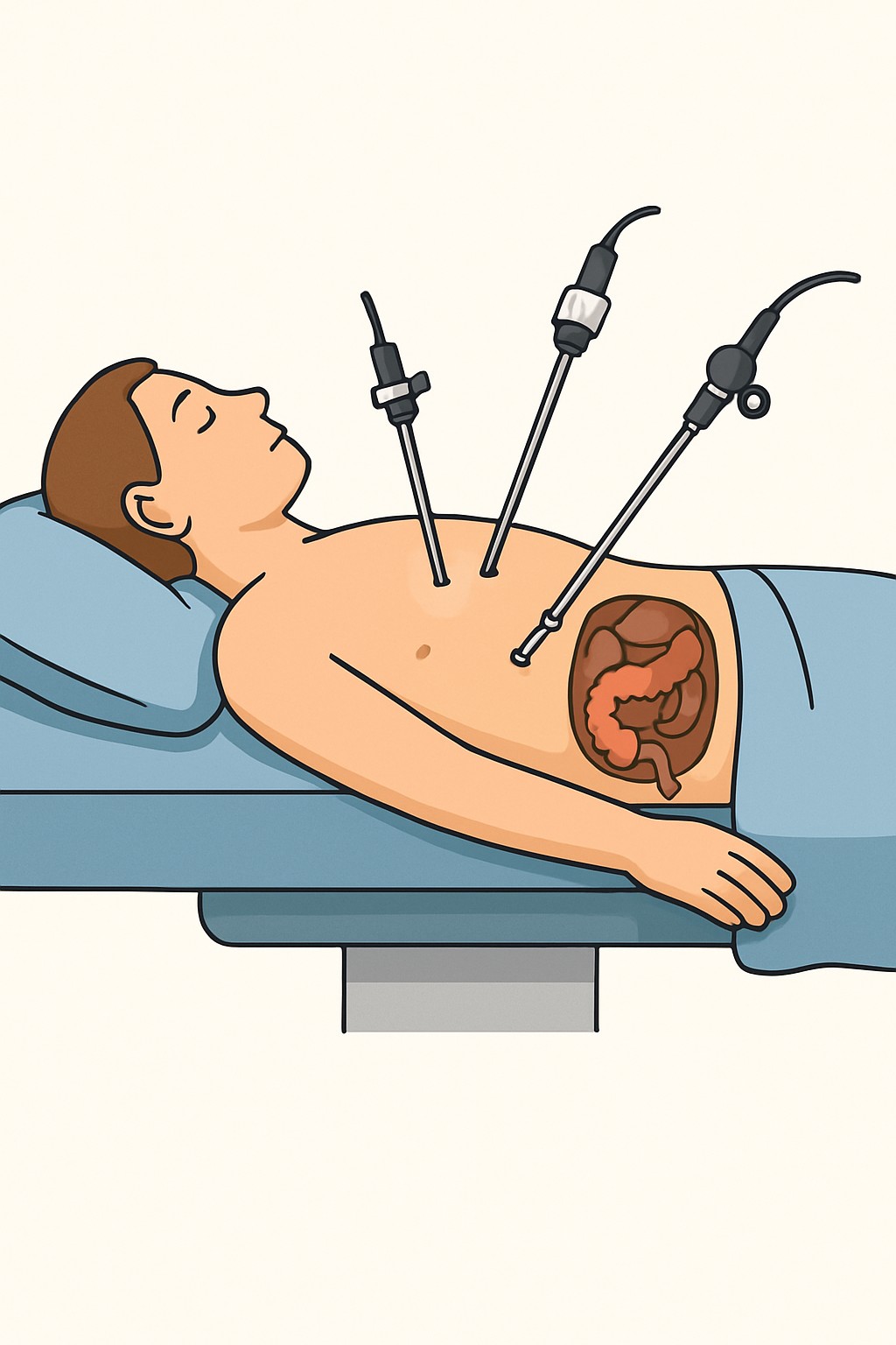 Appendectomy (Laparoscopic) procedure illustration