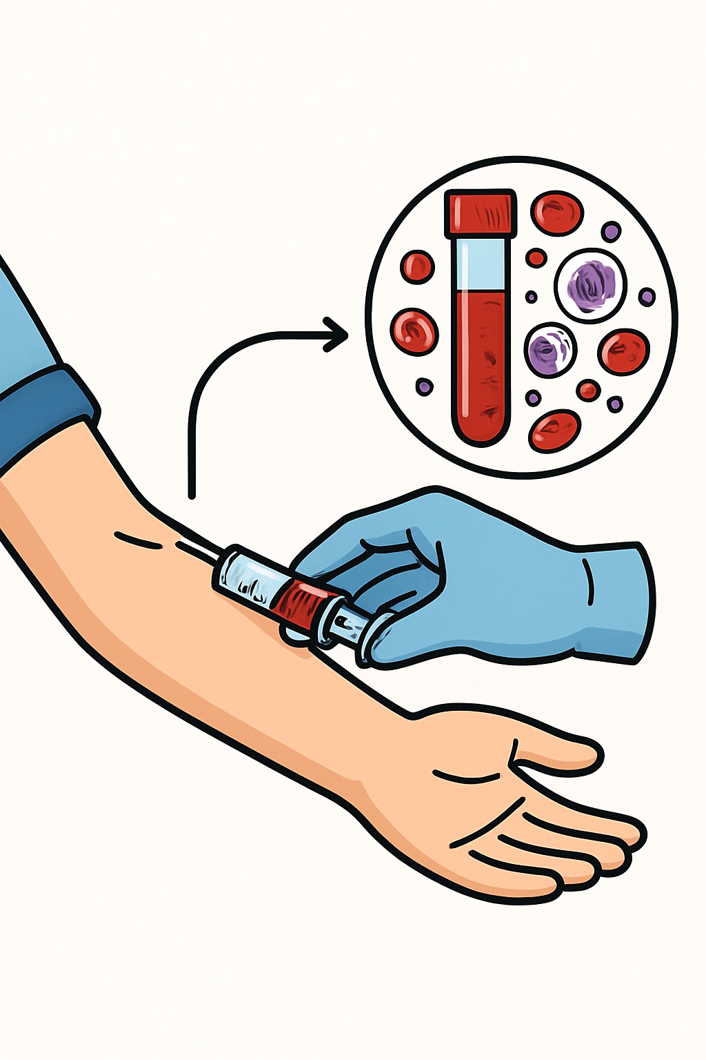 Complete Blood Count (CBC) procedure illustration