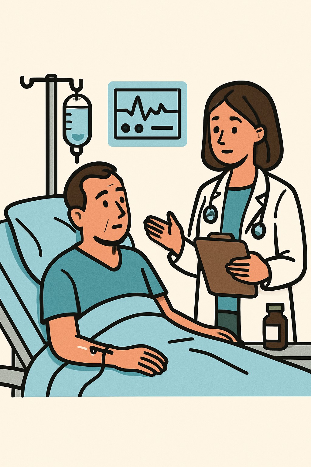 Hospital Inpatient Visit (Subsequent, Moderate) procedure illustration