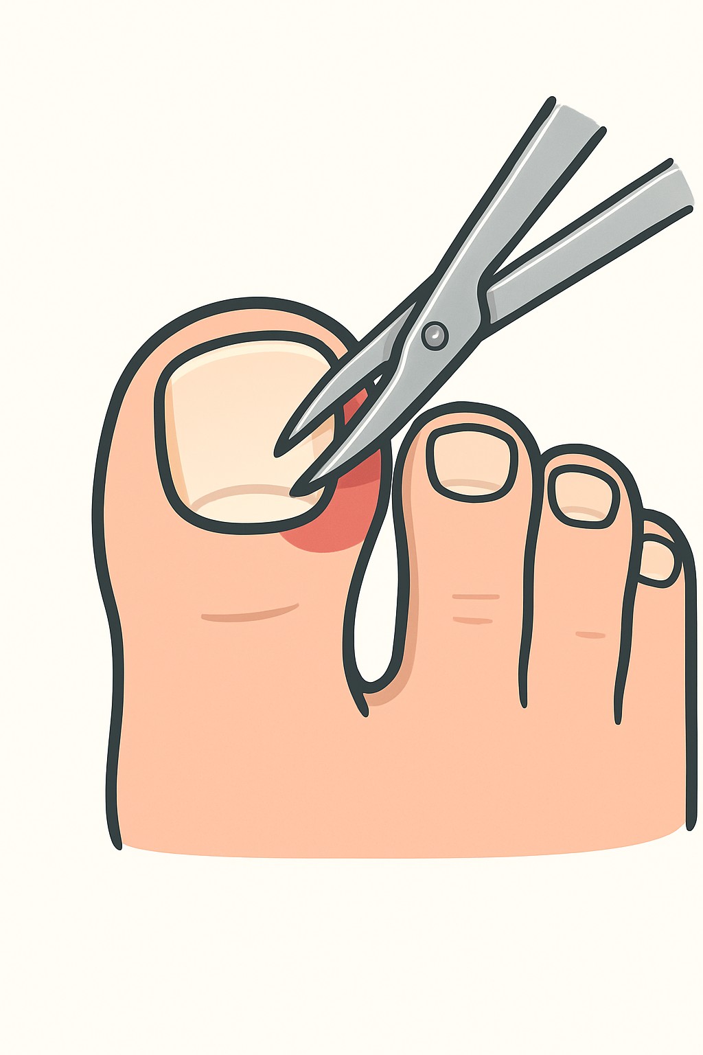 Ingrown Toenail Removal (partial/complete) procedure illustration