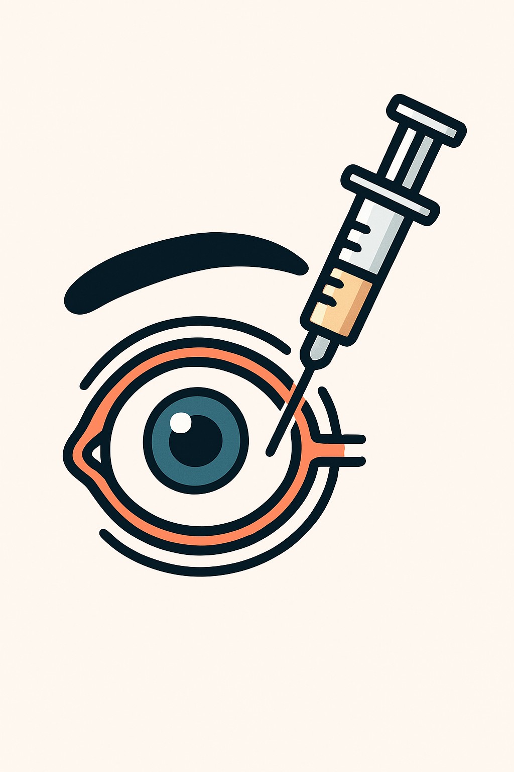 Intravitreal Injection (eye) procedure illustration