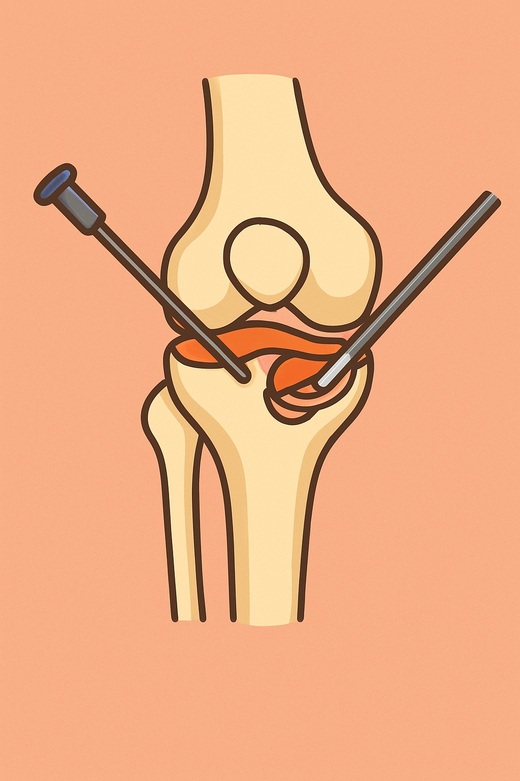 Knee Arthroscopy (Meniscectomy) procedure illustration