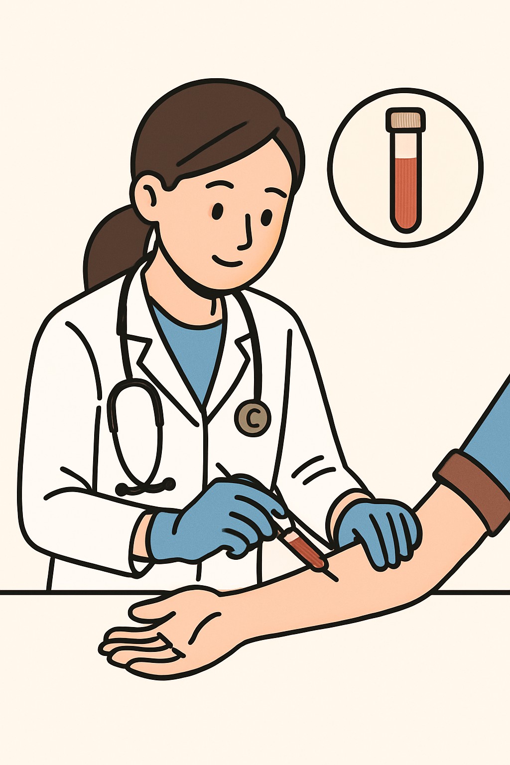 Lipid Panel (Cholesterol) procedure illustration