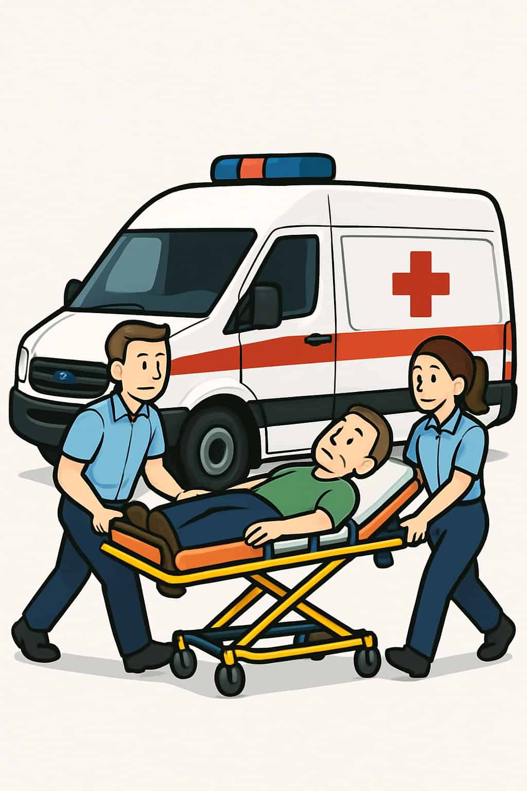 Ambulance Transport (emergency local) procedure illustration