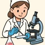 Microscope and scientist conducting medical research, emphasizing affordable healthcare and clinical testing services.
