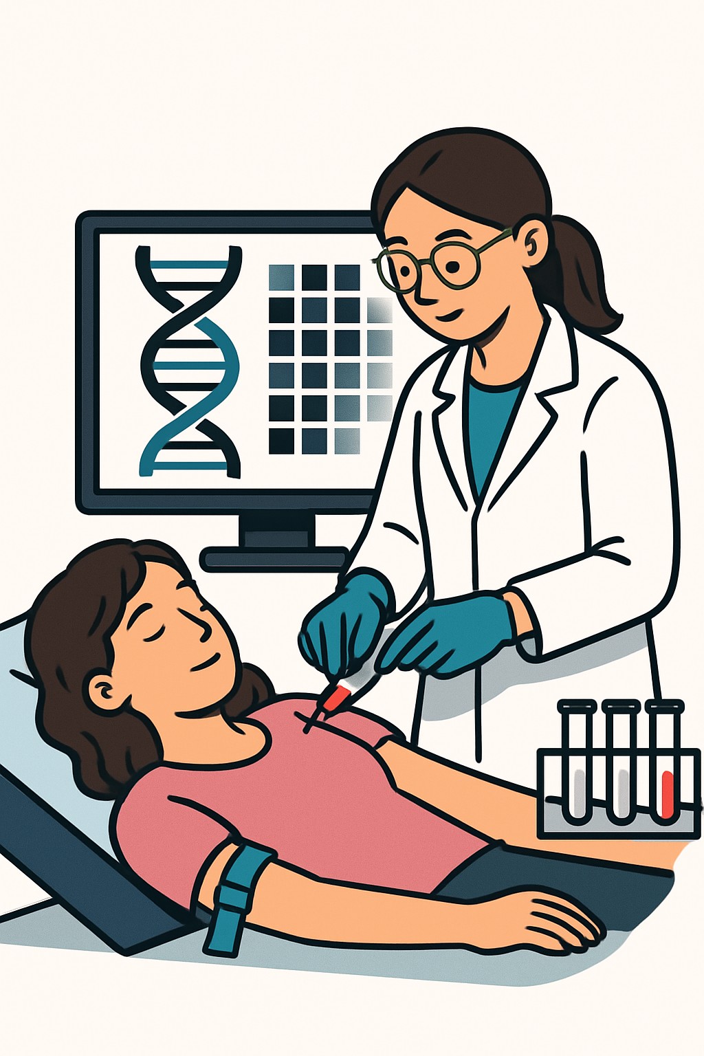 Comprehensive Gene Panel (Oncology 50+ genes) procedure illustration