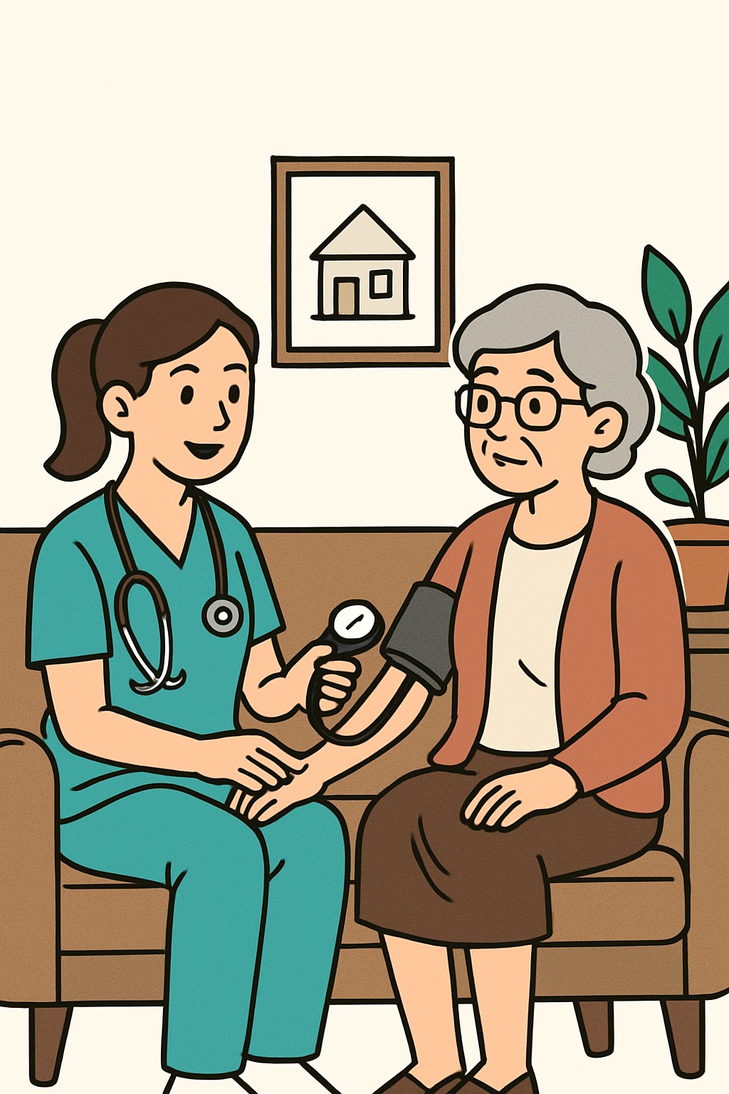 Home Health Visit (skilled nurse) procedure illustration
