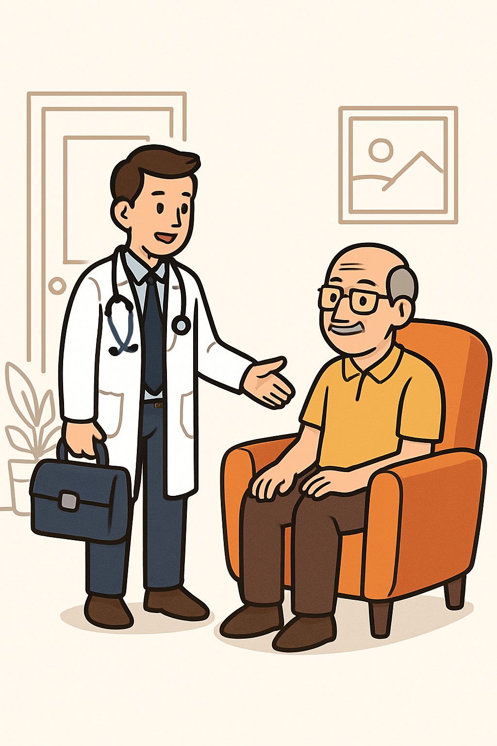 Home visit - established patient (low complexity) procedure illustration