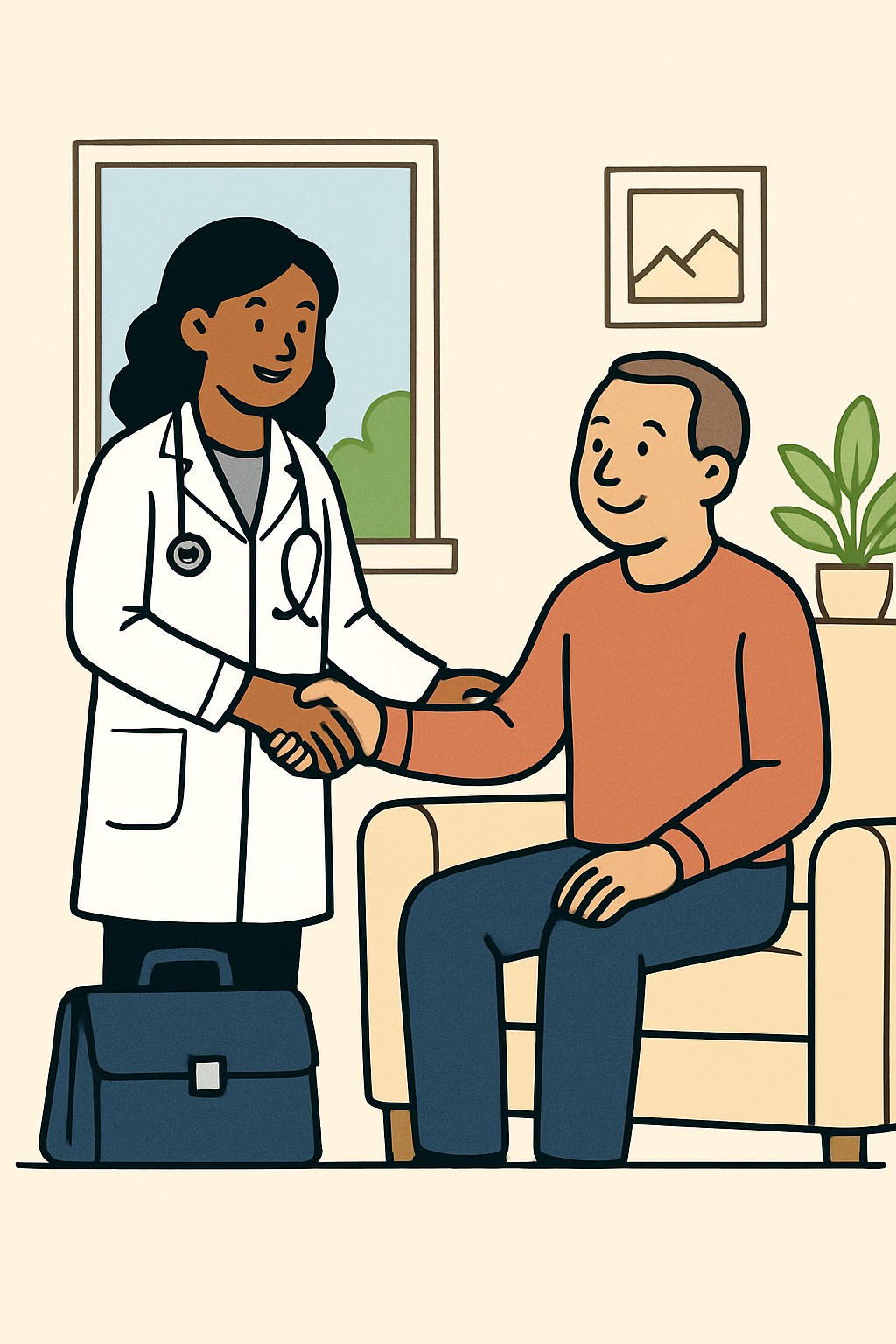 Home visit - new patient (low complexity) procedure illustration