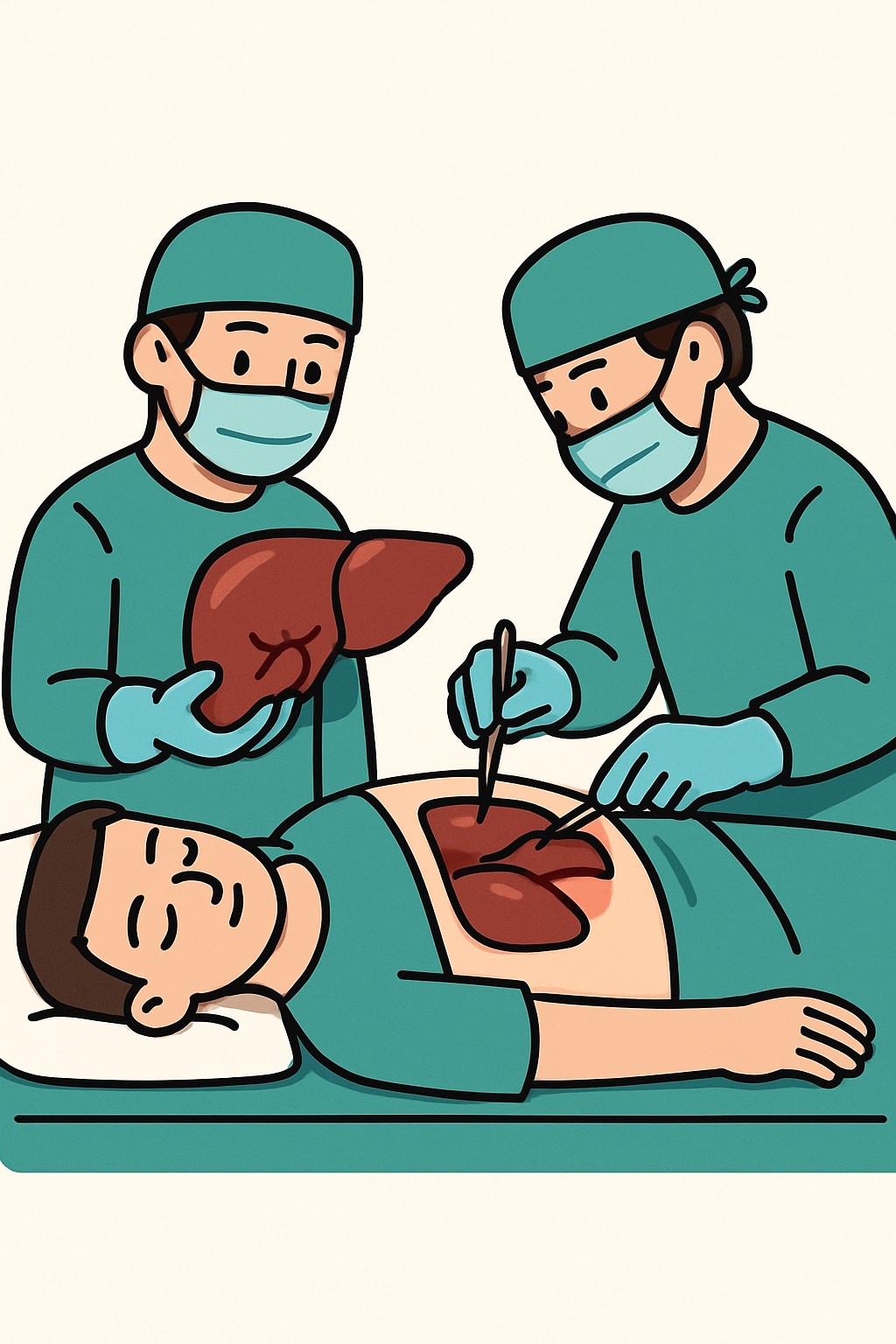 Liver Transplantation procedure illustration