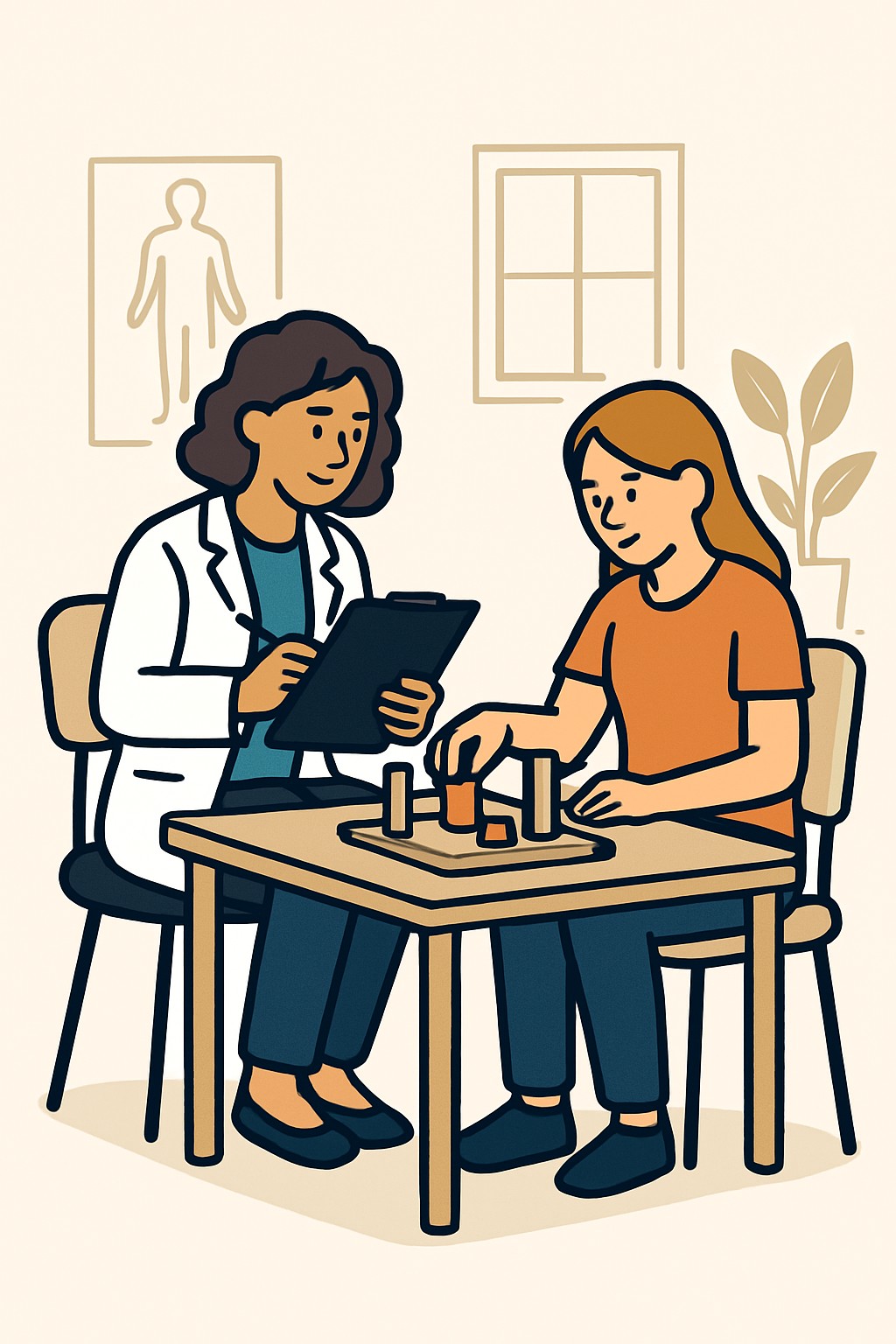 Occupational therapy evaluation - moderate complexity procedure illustration