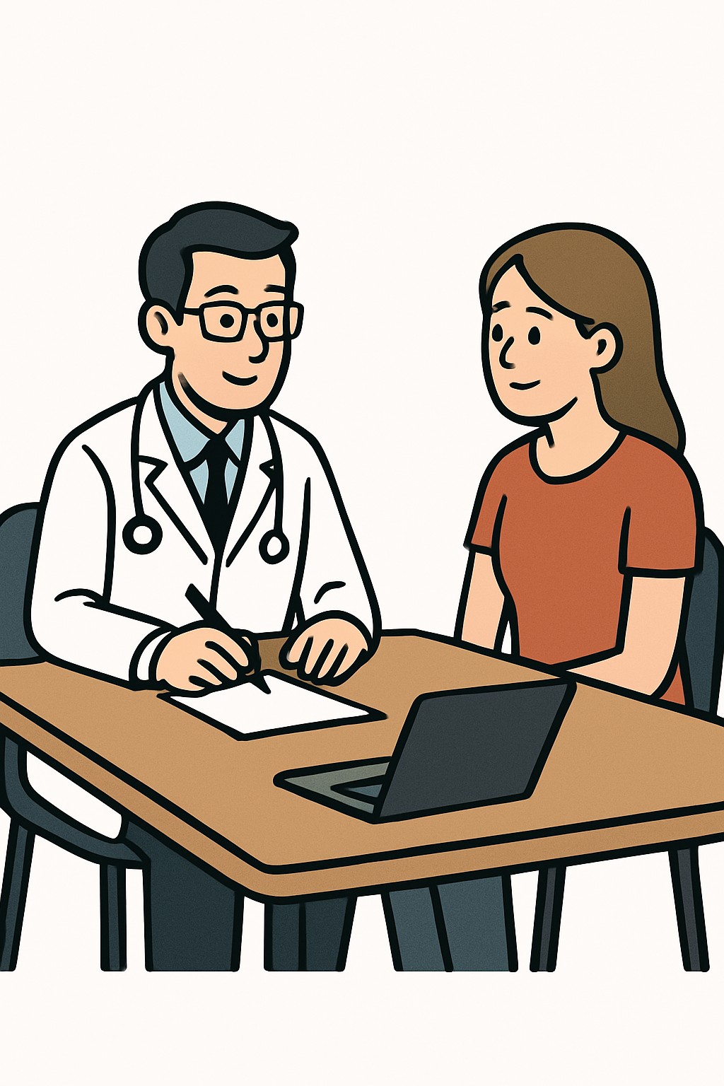 Office consultation - low complexity procedure illustration