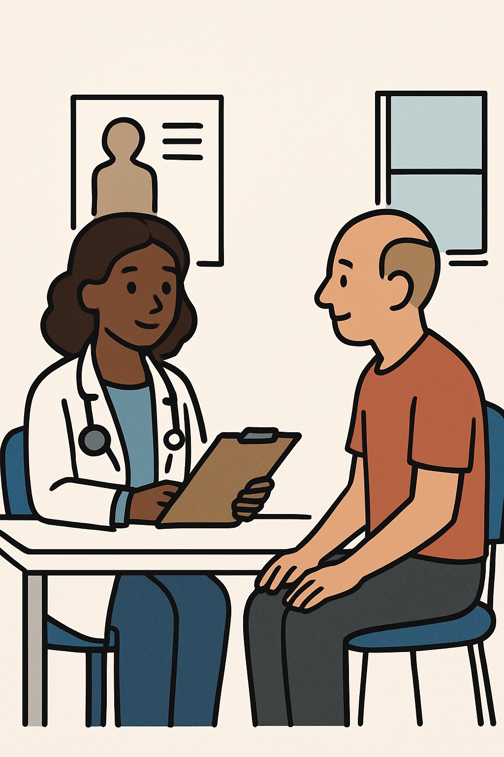 Office visit - new patient (level 1) procedure illustration