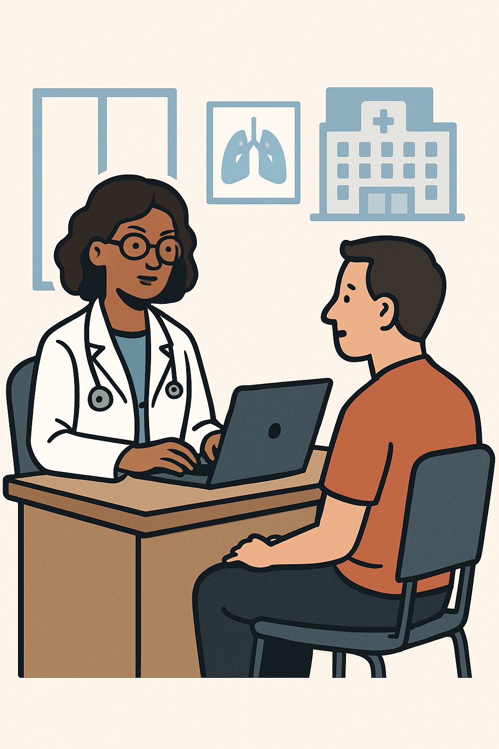 Outpatient Clinic Visit (Hospital facility fee) procedure illustration