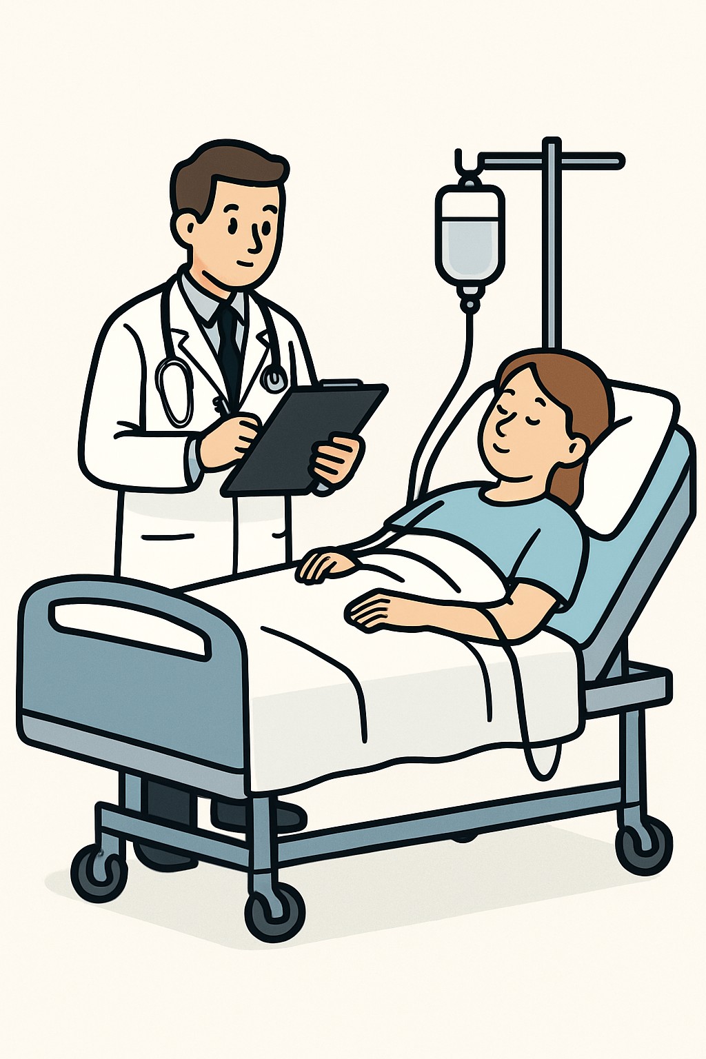 Prolonged inpatient service (first hour) procedure illustration
